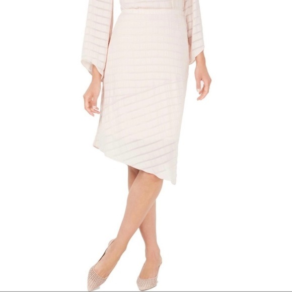 New Alfani Plus Asymmetric Hem Casual Midi Skirt​ - Picture 1 of 2